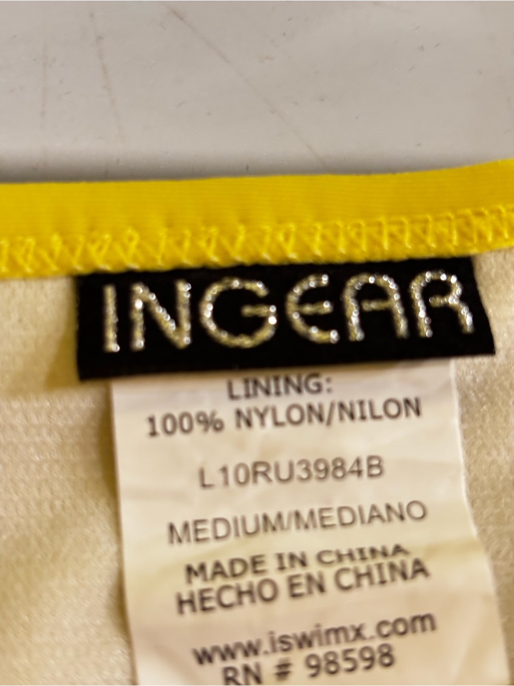 Ingear Yellow Ruffle Triangle Bikini Set - Picture 9 of 10